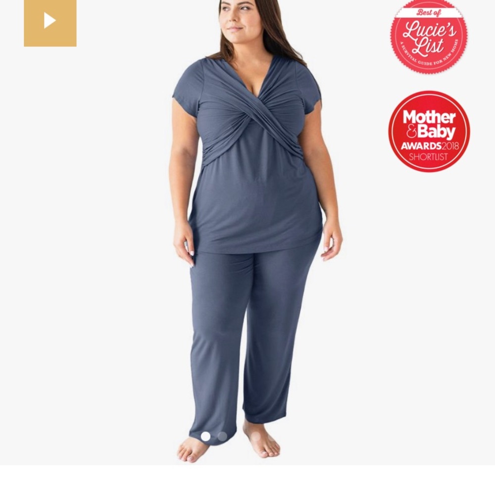 Kinder bravely nursing and maternity pj’s